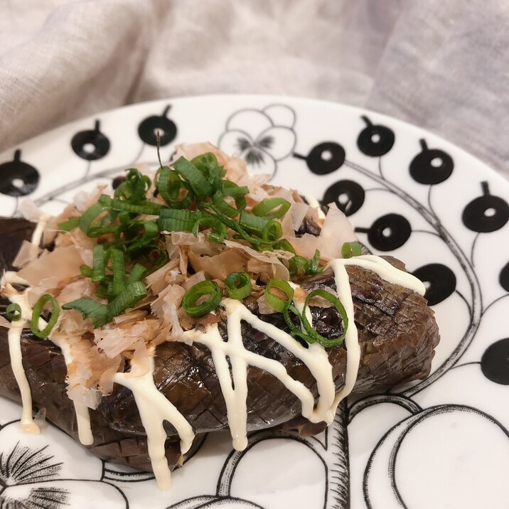 ＼超かんたん！焼きなすのマヨ醤油かけ♡／